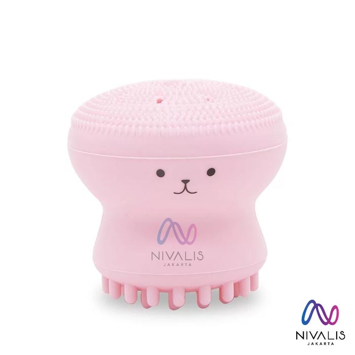 Gambar SPONS GURITA PEMBERSIH WAJAH SPONS CUCI MUKA MULTIFUNGSI - CREAM dari Nivalis Jakarta undefined Tokopedia