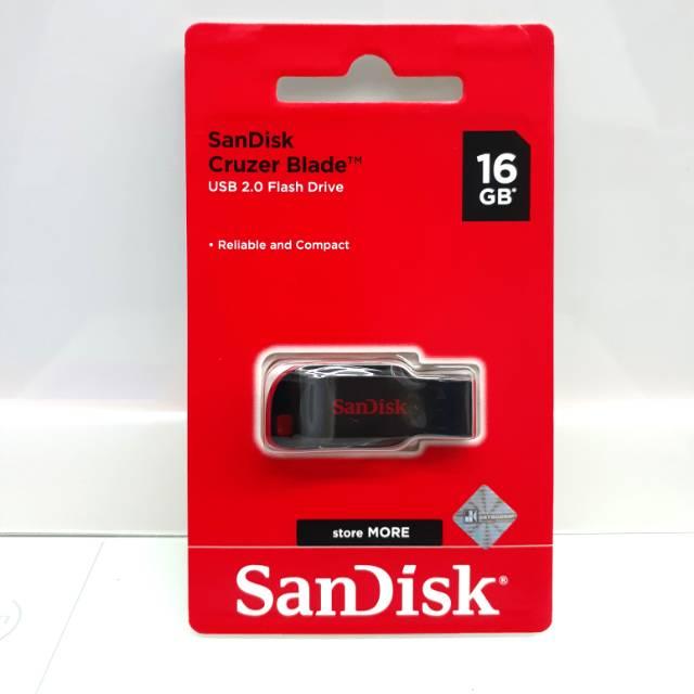 Gambar FLASHDISK SANDISK CRUZER BLADE 8/16/32/64 GB USB 2.0 - 16 gb dari UD. Datacom undefined Tokopedia