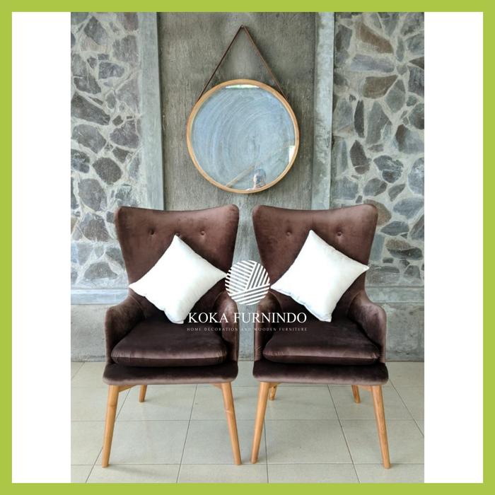 Jual Uya • Sofa Wing Chair Sofa Santai with bantal Jepara