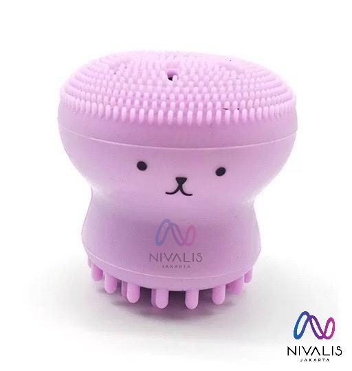 Gambar SPONS GURITA PEMBERSIH WAJAH SPONS CUCI MUKA MULTIFUNGSI - PINK MUDA dari Nivalis Jakarta undefined Tokopedia