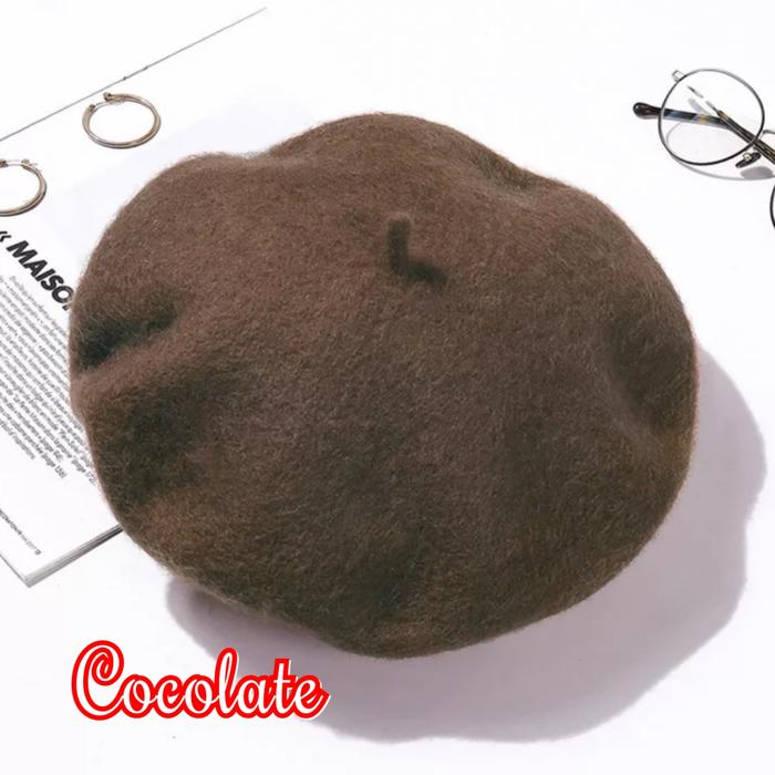 Gambar Topi baret wanita clasik widen sun hat - Chocolate dari RABELLA COLLECTION undefined Tokopedia