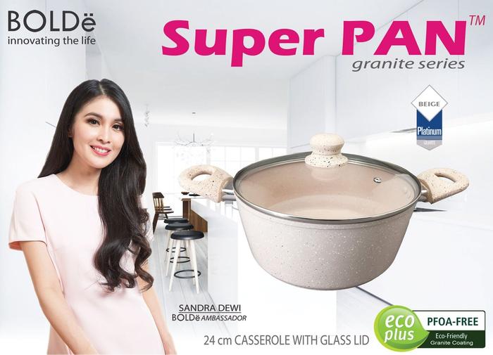 Gambar BOLDE Super PAN Casserole 24 cm, Granite Beige Series - BEIGE dari BELILAGICOID INDONESIA undefined Tokopedia