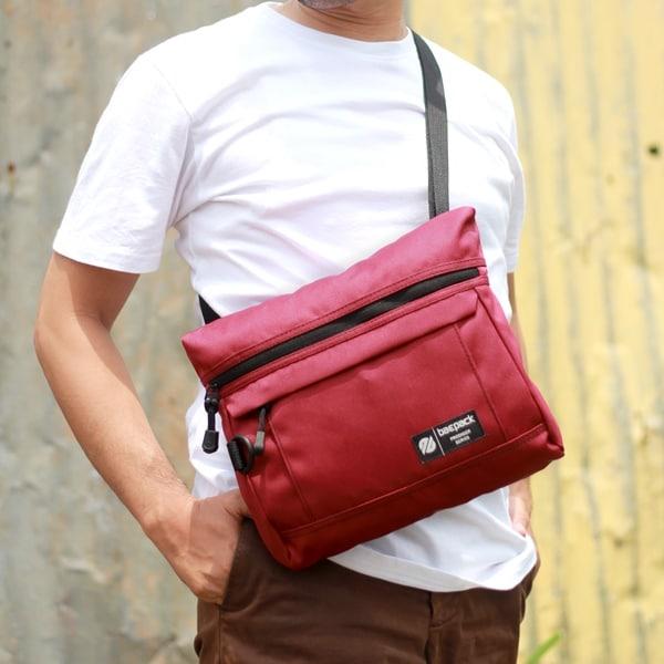 Gambar GROSIR Tas sling bag pria salempang sales kerja murah perahu terbaru - Merah, All Size dari Bandung_Original.store undefined Tokopedia
