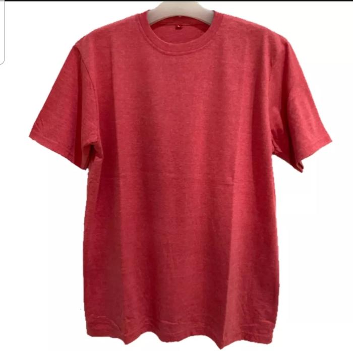 Gambar KAOS TWOTONE LENGAN PENDEK / ATASAN PRIA - MERAH MISTY, XL dari Gw style undefined Tokopedia