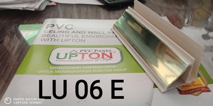 Gambar List Plafon PVC UPTON Plafon - Material Bahan Bangunan - Hiasan Atap - LU 06 E dari MEGATrussGlobal undefined Tokopedia