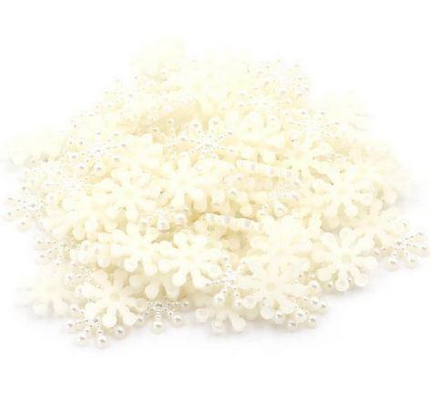 Gambar Snowflake Beads FlatBack (100pcs) - BEIGE dari JPL CRAFT STORE undefined Tokopedia