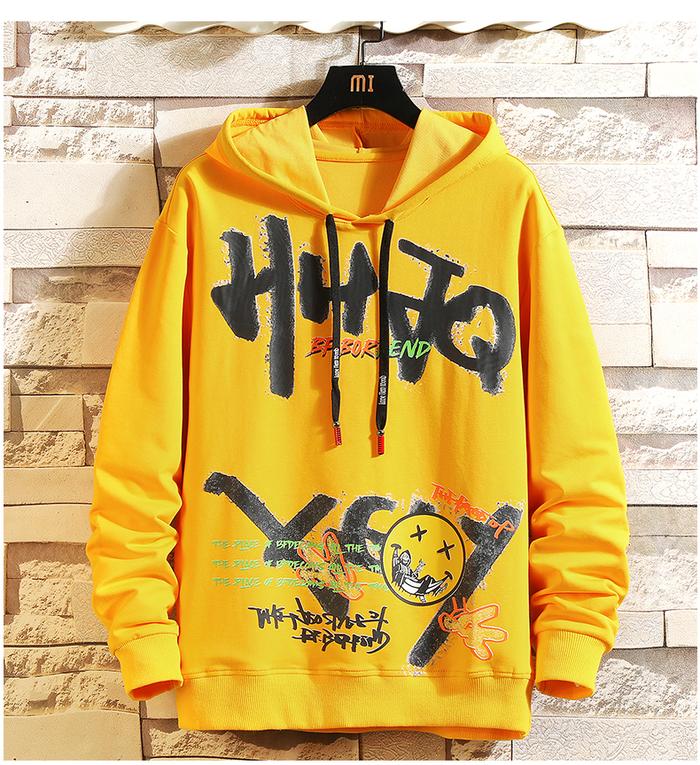 Gambar HUNT Sweter battle hoodie sweater cewek cowok basic sweater - Kuning dari RisRus Official undefined Tokopedia