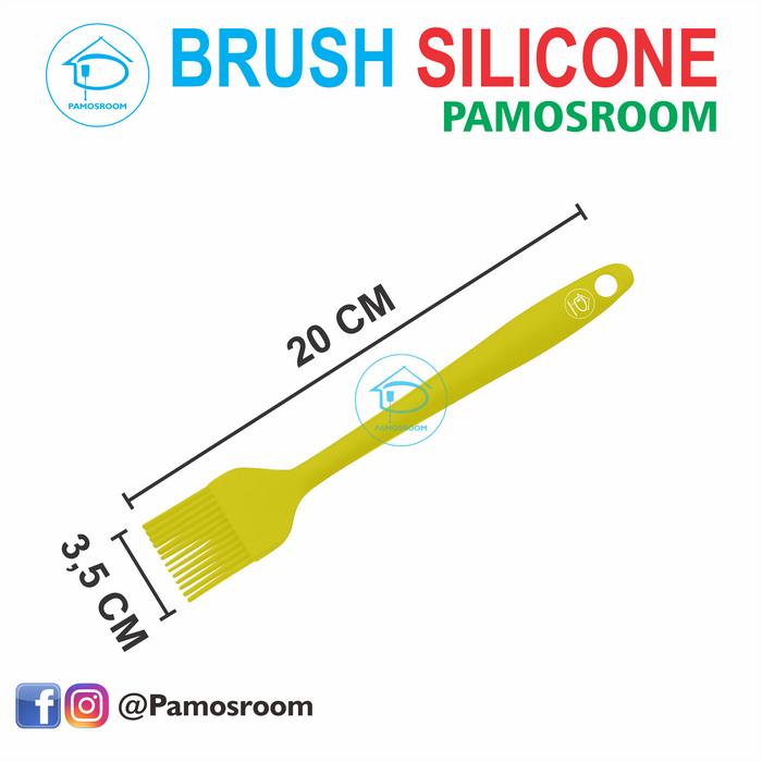 Gambar Pamosroom Kuas Silikon Barbeque BBQ Tahan Panas 20cm Kuas Oles Roti - Kuning dari pamosroom undefined Tokopedia