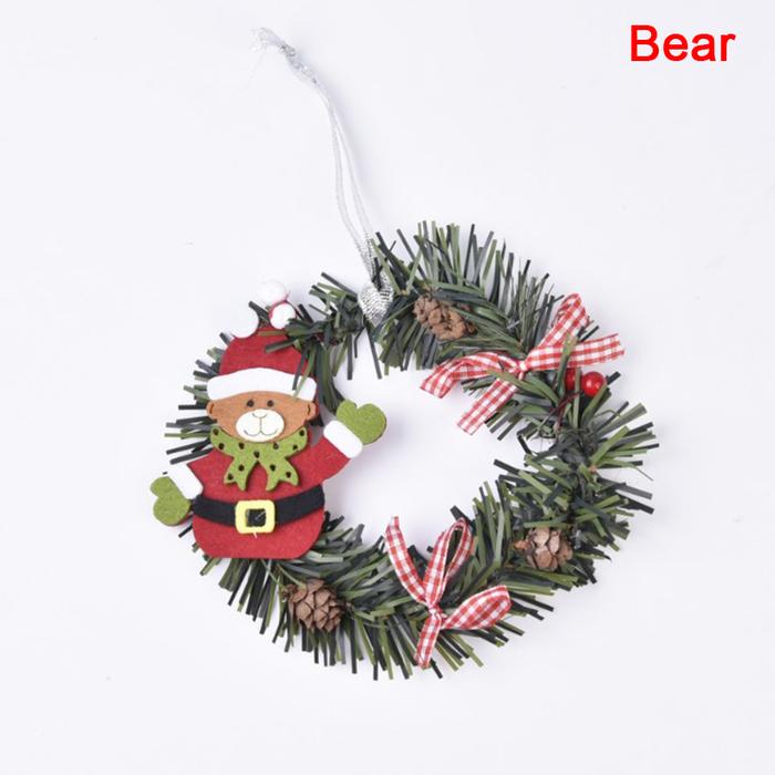 Gambar Christmas Wreath 15cm - Dekorasi Karangan Bunga Natal - Bear dari ORIENS ID undefined Tokopedia