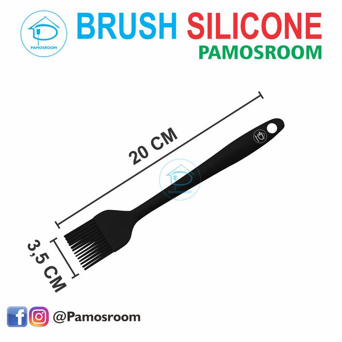 Gambar Pamosroom Kuas Silikon Barbeque BBQ Tahan Panas 20cm Kuas Oles Roti - Hitam dari pamosroom undefined Tokopedia