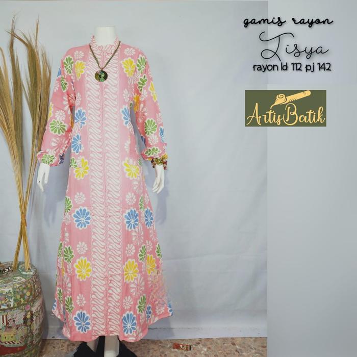 Gambar BUSUI FRIENDLY DASTER BATIK DASTER RAYON SUPER DASTER TISYA GAMIS BATI - pink dari YASHA BATIK undefined Tokopedia