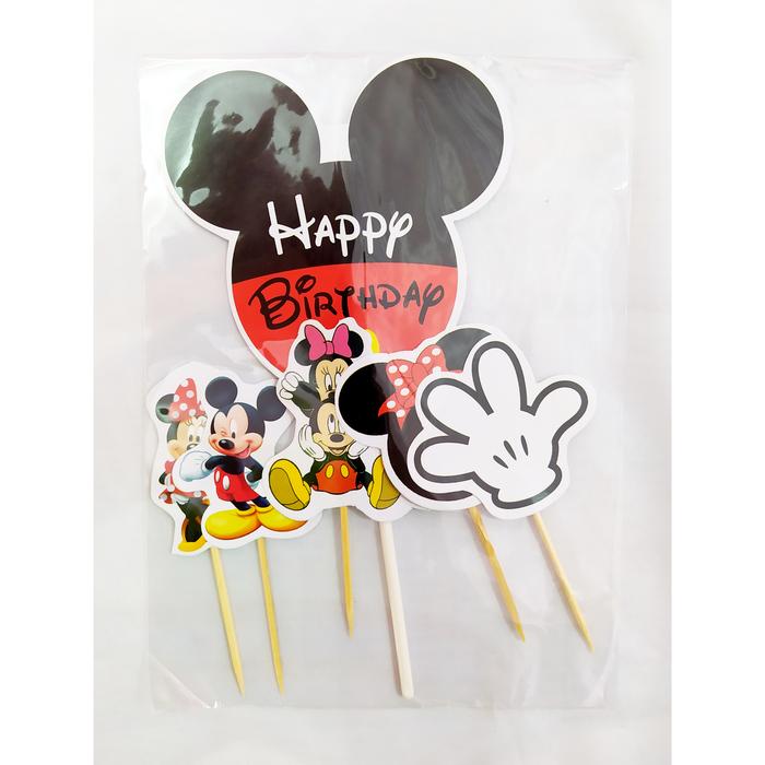 Gambar Cake Topper Happy Birthday Karakter Cewe| Topper Cake Karakter - MICKEY MOUSE dari MyMei Store undefined Tokopedia