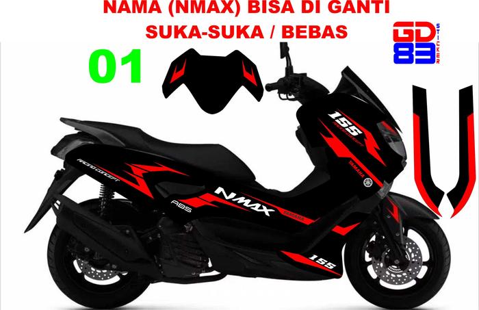 Gambar Sticker Decal Nmax New 2020 fullbody Grafis Simpel - Merah dari ISTANA STICKER 83 undefined Tokopedia