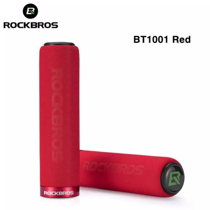Gambar Handgrip Sepeda ROCKBROS BT1001 Handlebar Grip Locking Ring Original - Red RingRed dari BETAWIASING undefined Tokopedia