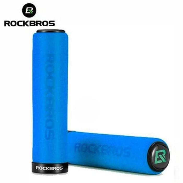 Gambar Handgrip Sepeda ROCKBROS BT1001 Handlebar Grip Locking Ring Original - Blue RingBlack dari BETAWIASING undefined Tokopedia