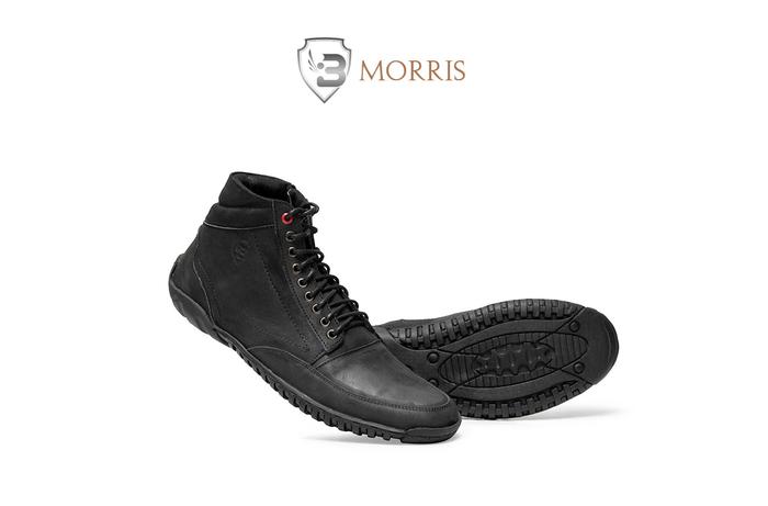 Gambar Sepatu Zipper Semi Boots Pria Kulit Asli Barok.id Morris Casual Formal - Hitam, 39 dari barok-id undefined Tokopedia