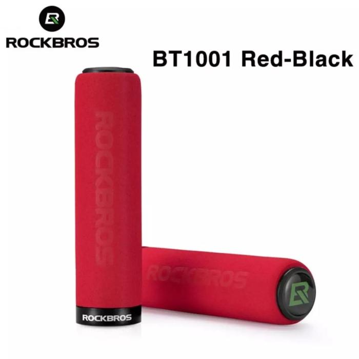 Gambar Handgrip Sepeda ROCKBROS BT1001 Handlebar Grip Locking Ring Original - Red RingBlack dari BETAWIASING undefined Tokopedia