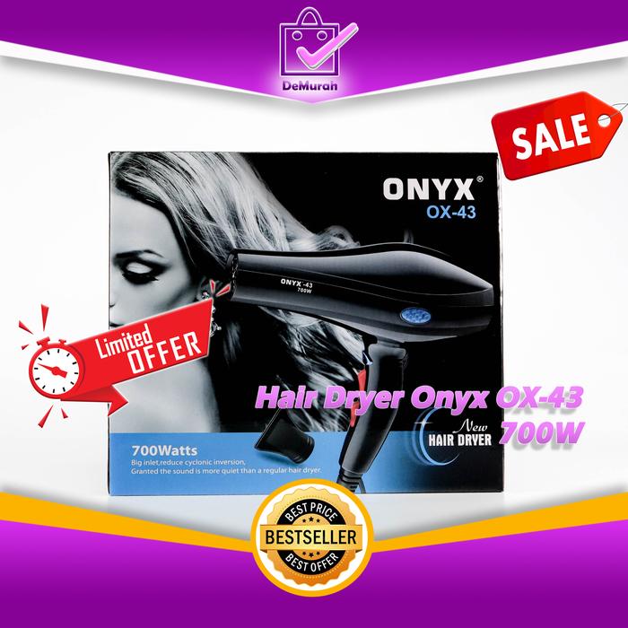 Promo OX-43 Hair Dryer Onyx Professional 700W Pengering Rambut