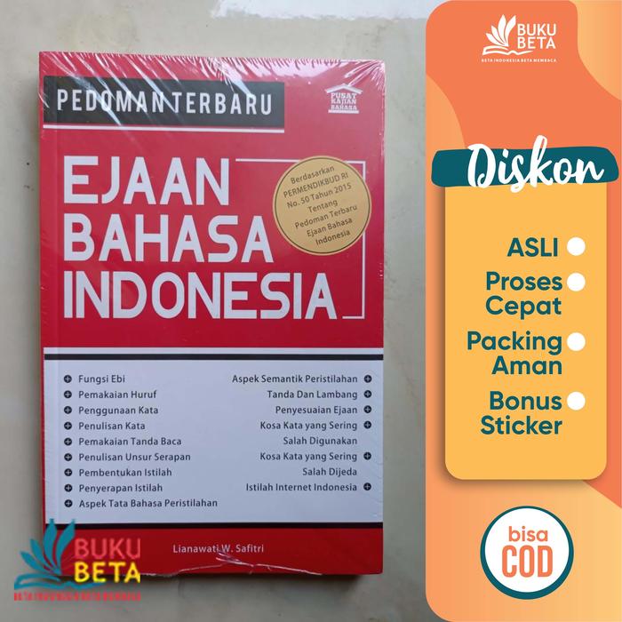 Jual Pedoman Terbaru Ejaan Bahasa Indonesia Lianawati W Safitri Kab Sleman Buku Beta Tokopedia