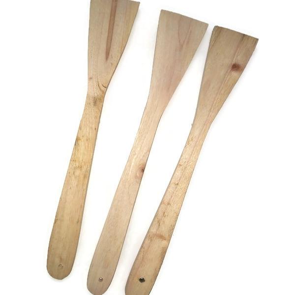Gambar Spatula / sotil / sudet kayu mahoni pendek dari Hunies shoop undefined Tokopedia