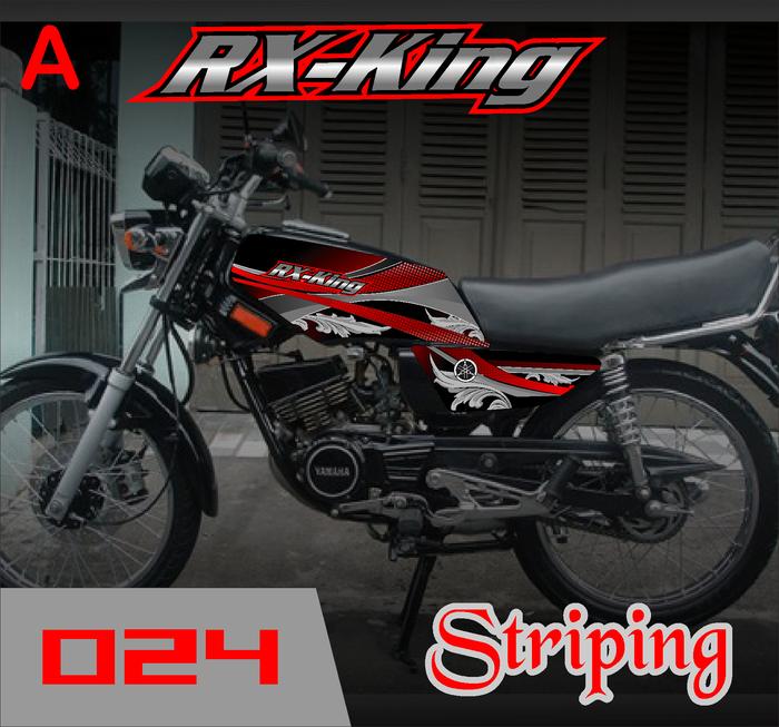Gambar Striping Rx King - Stiker Variasi List Motor Rx King Racing-RX KING 24 - MERAH A dari PRO DECAL undefined Tokopedia