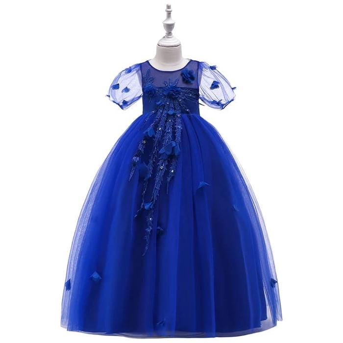 Gambar Dress Gaun Baju Fashion anak perempuan Pesta rok kembang princess - 130, Maron dari Venyshop undefined Tokopedia