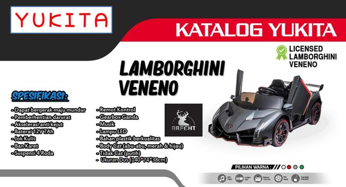 Jual Mainan Anak Mobil Aki Lamborghini Veneno Yukita Kota Tangerang Brecht Id Tokopedia
