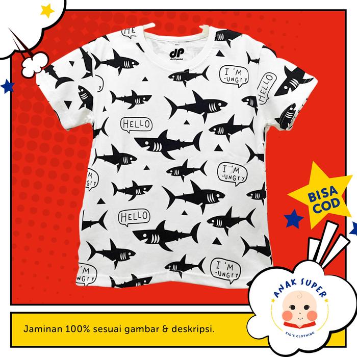 Gambar Baju/Kaos Anak Lengan Pendek Motif Ikan Fullprint 1 - 10 Tahun - 1-2 Tahun dari Anak Super undefined Tokopedia
