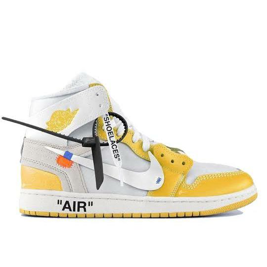 Jual Sepatu Nike Air Jordan 1 High x Off-White Yellow - Jakarta Selatan -  GALAXY_SNEAKER_JAKARTA | Tokopedia