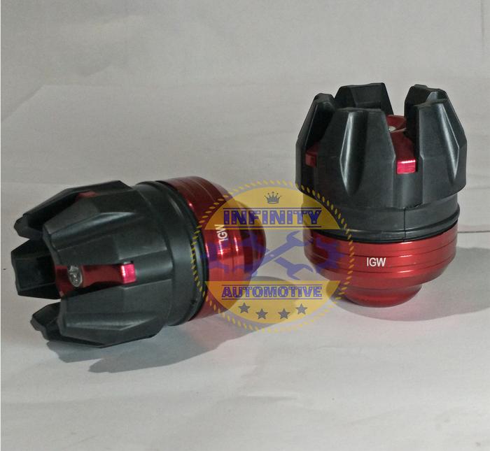 Gambar Jalu As Naga Roda Depan Full CNC Universal - Merah dari Infinity Automotive undefined Tokopedia