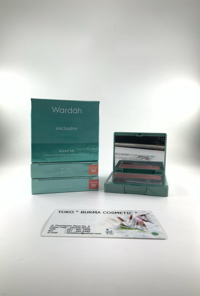 Gambar WARDAH EXCLUSIVE BLUSH ON 6.6 GR - 01 ROSY PINK dari Burma Cosmetic Jkt undefined Tokopedia