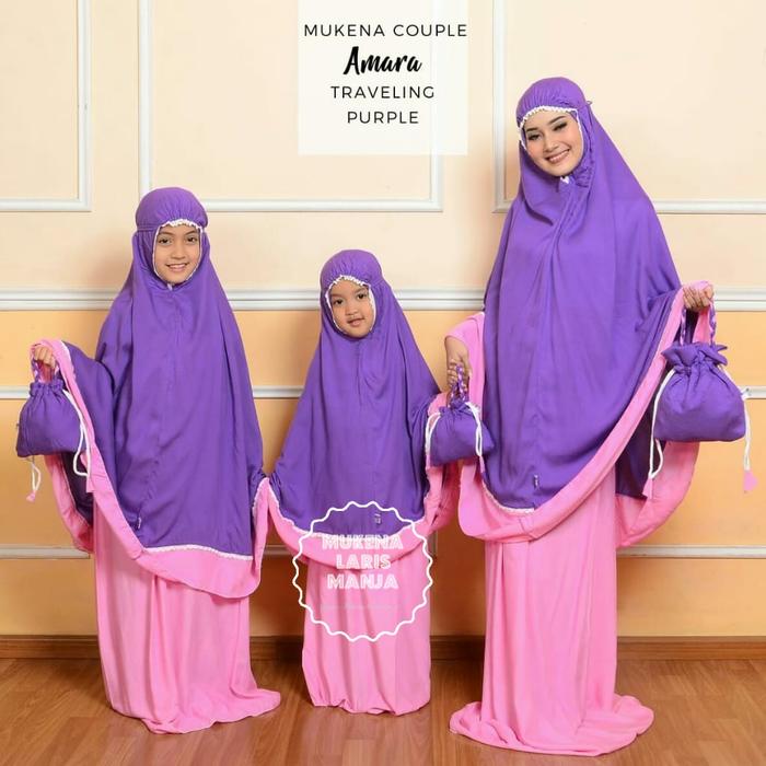 Gambar MUKENA COUPLE AMARA RAYON - UNGU - PINK, TK dari MUKENA LARISMANJA undefined Tokopedia