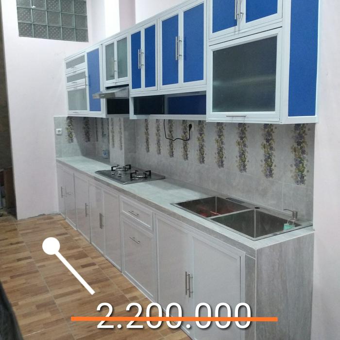 Gambar kitchenset aluminium dari Alutek berkah mandiri undefined Tokopedia