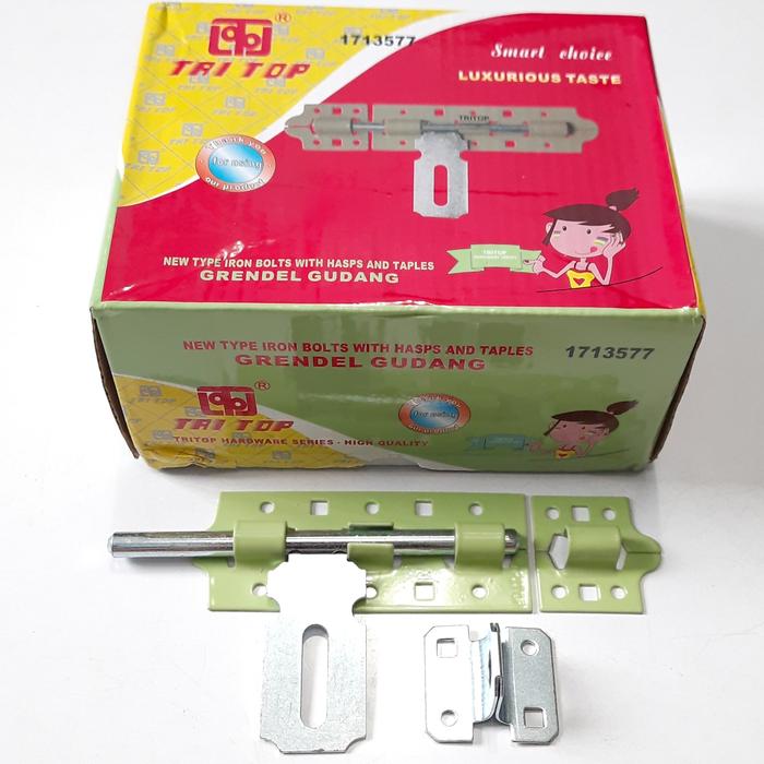 Gambar Grendel Gudang Slot Pintu 4 inch TRI TOP (H8126) - TANPA BUBBLE, TANPA SEKRUP dari JOSH WALLACE undefined Tokopedia