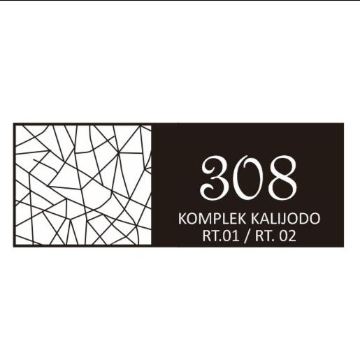 Gambar Papan Akrilik 3D Nomor Rumah Acrylic Vintage Exclusive 2 Layar - 15x40 jaring dari amenkrayend undefined Tokopedia