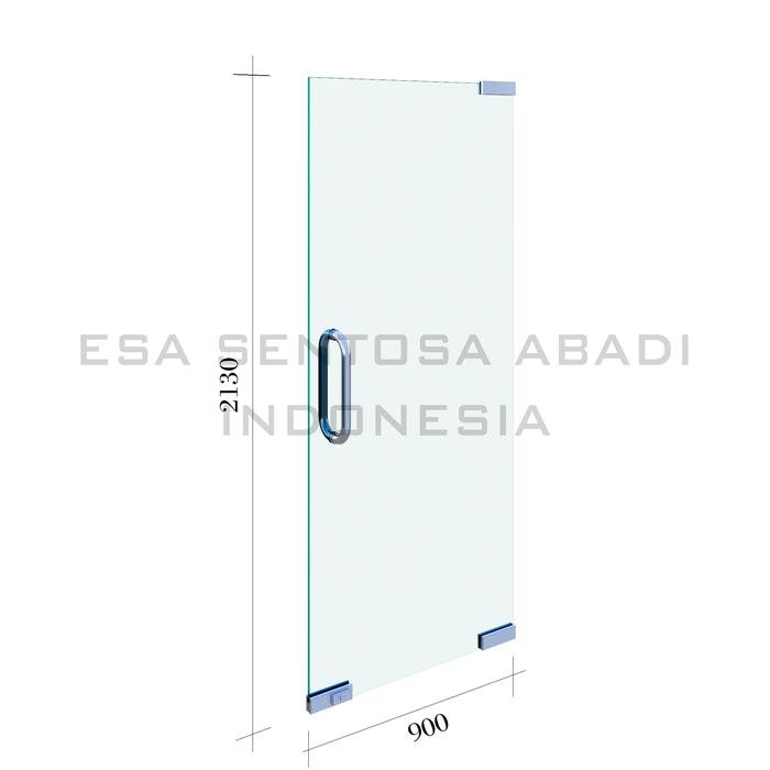 Gambar SATU SET KACA TEMPERED PINTU FITTING TEBAL 12 mm - 900 x 2130 dari Esa Sentosa abadi undefined Tokopedia