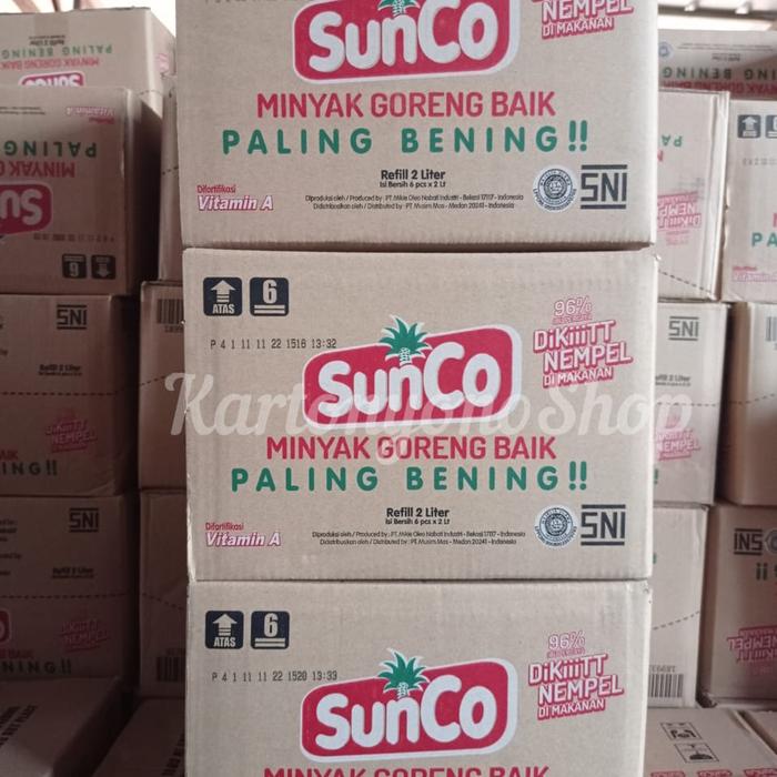 Gambar Sunco Minyak Goreng Refil 2 liter Per Dus isi 6pcs dari Kartonyono.CNP Shop undefined Tokopedia