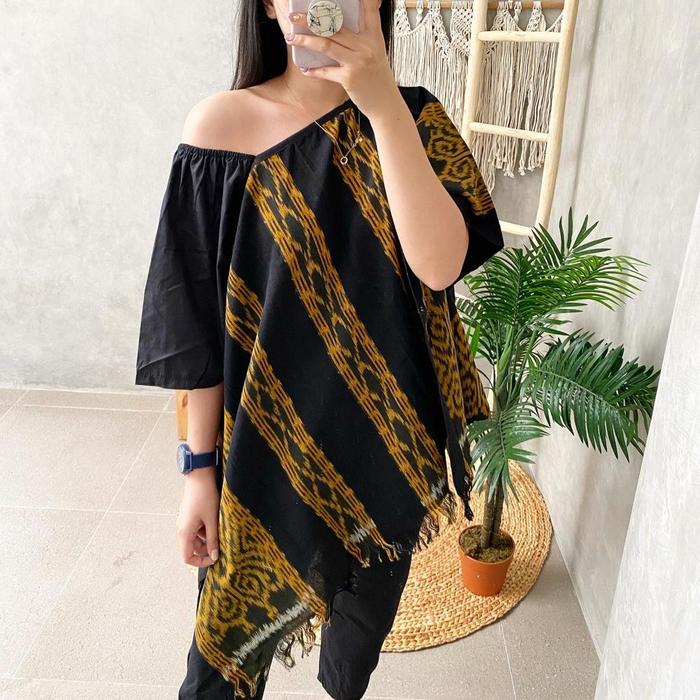 Gambar Tenun sano - ulos hitam dari LAUSBOUTIQUE undefined Tokopedia