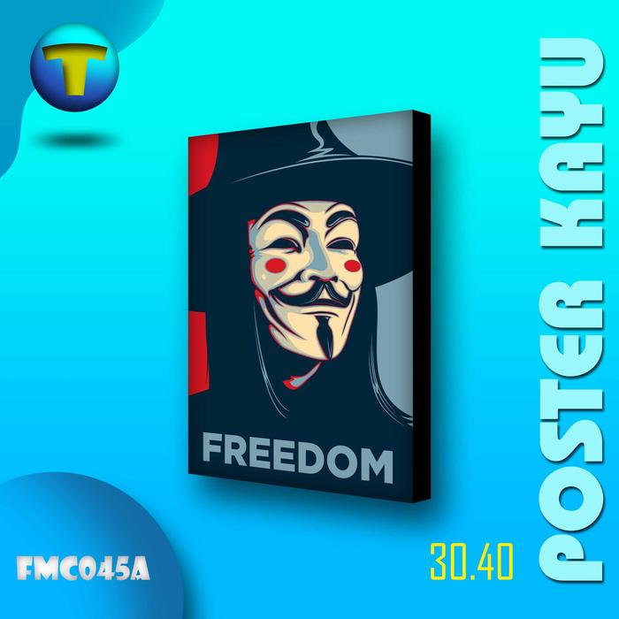Gambar V For Vendetta Hiasan Dinding Poster Kayu Home Decor Walldecor FMC045. - FMC045A, LOW dari tokodin.id undefined Tokopedia