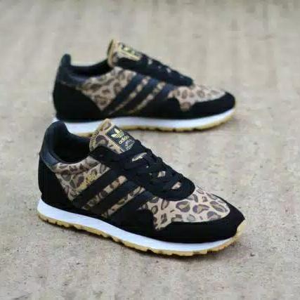 Jual Sepatu Sneakers Casual Original ADIDAS HAVEN LEOPART BLACK