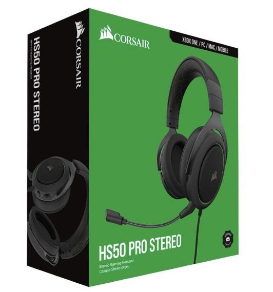 Corsair HS50 PRO STEREO Green 3.5mm 