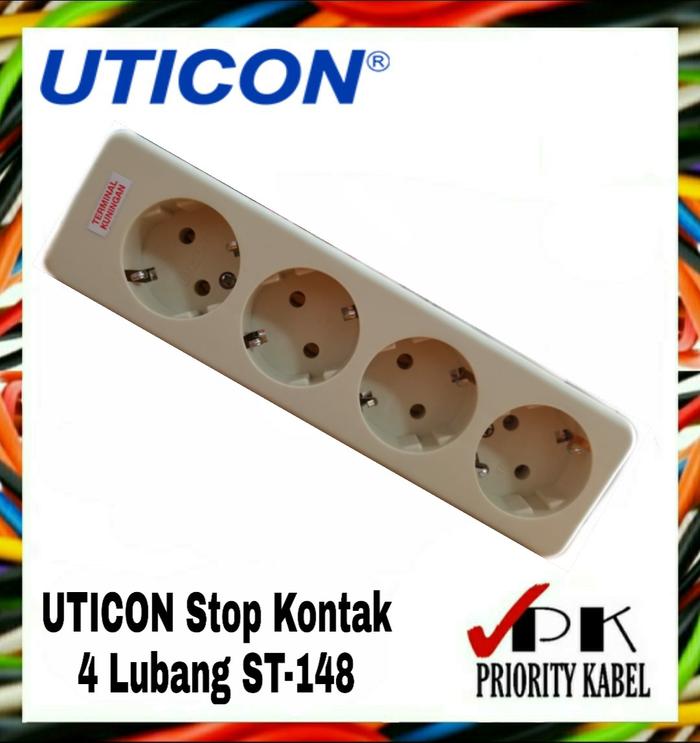 Gambar UTICON Stop Kontak Arde 1 - 6 Lubang - 4 dari Priority Kabel undefined Tokopedia