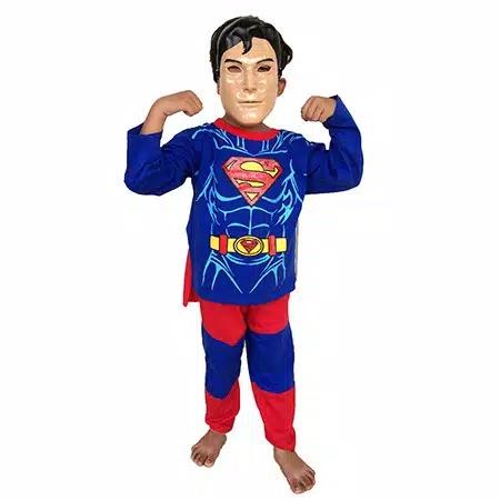 Gambar Kostum Superhero Anak/ baju panjang anak/ setelan panjang anak-anak - Superman, 7 tahun dari themcdstore undefined Tokopedia