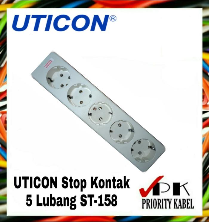 Gambar UTICON Stop Kontak Arde 1 - 6 Lubang - 5 dari Priority Kabel undefined Tokopedia