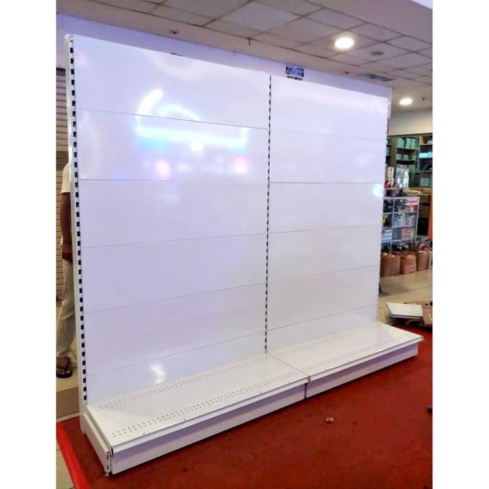 Jual Rak Supermarket 1 Level Back Panel | Rak Single/Wall Gondola ...