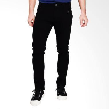 Gambar Celana panjang slim fit jeans pria/jeans soft gray hitam stread - Hitam, 27 dari Pwo store undefined Tokopedia