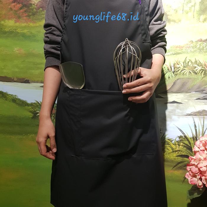 Gambar apron masak waterproof premium / apron barista / celemek masak import - Hitam dari Younglife68 undefined Tokopedia