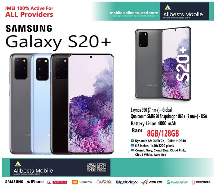 Jual Samsung Galaxy S20+ RAM 8GB/128GB Original New BNIB -100
