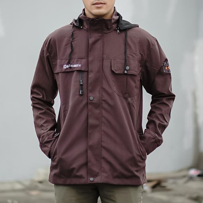 Gambar Jaket Parka King's Cloude / Jaket Pria / Jaket Parka / Jaket Motor - Cokelat, L dari Almoundshop undefined Tokopedia