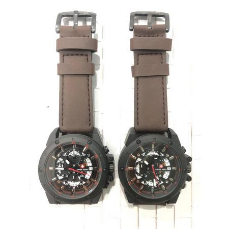 Gambar Jam Tangan Analog Pria Trendy 6605 Tali Kulit - Dark Brown dari MerpatiPedia undefined Tokopedia